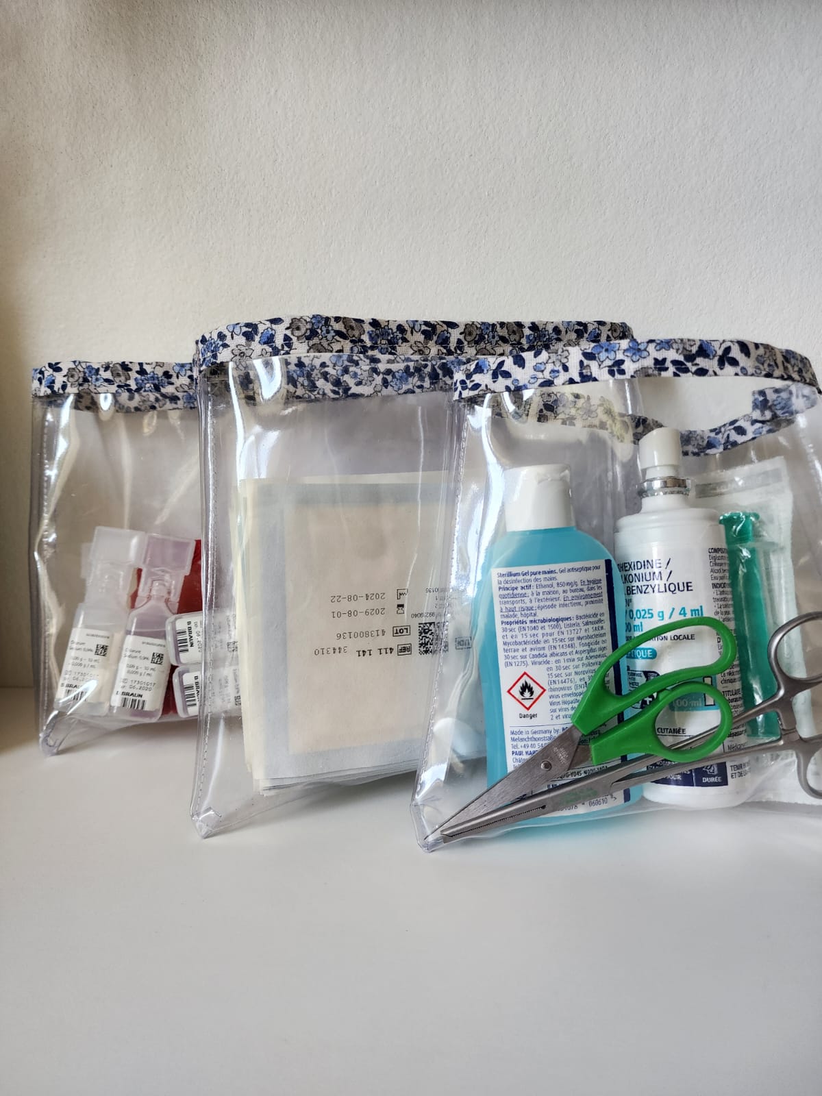 Lot de 5 pochettes organisatrices de sac